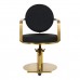 Hairdressing Chair GABBIANO ARRAS GOLD Black